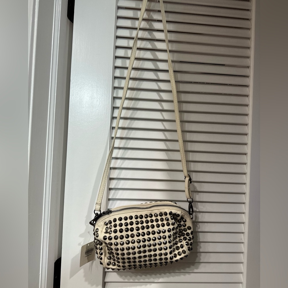 Nwt white studded crossbody